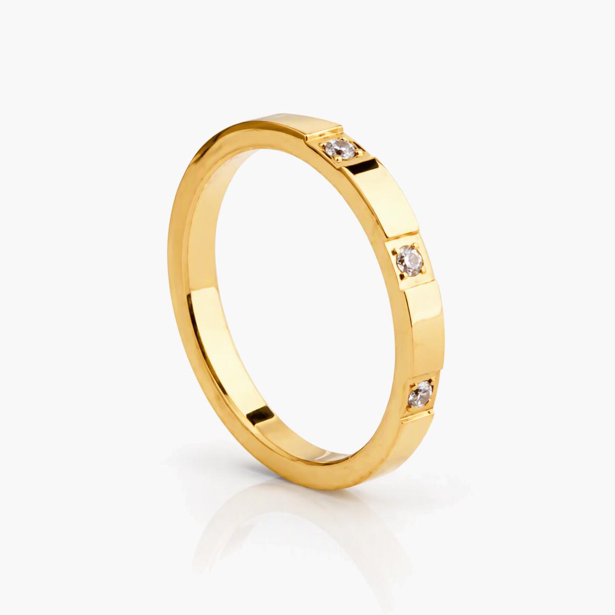 Three-Stone Band Ring