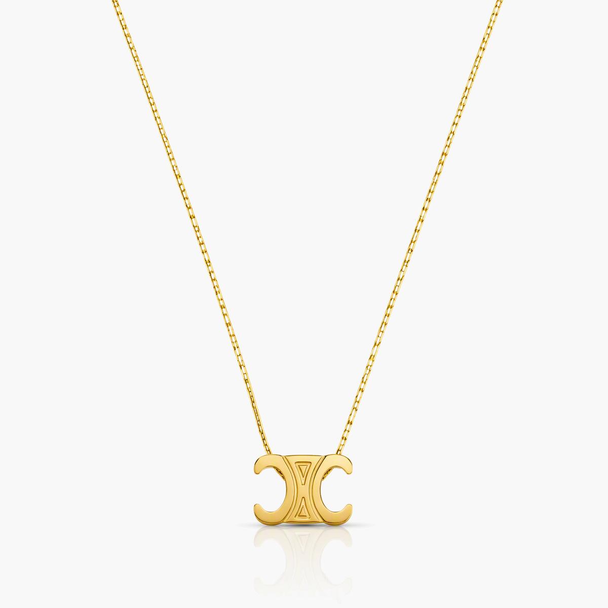 Minimalist Double C Pendant Necklace