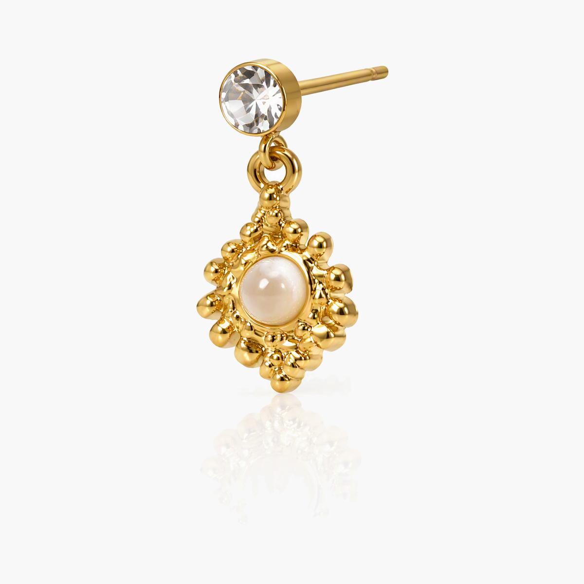 Vintage Square Stone Earrings