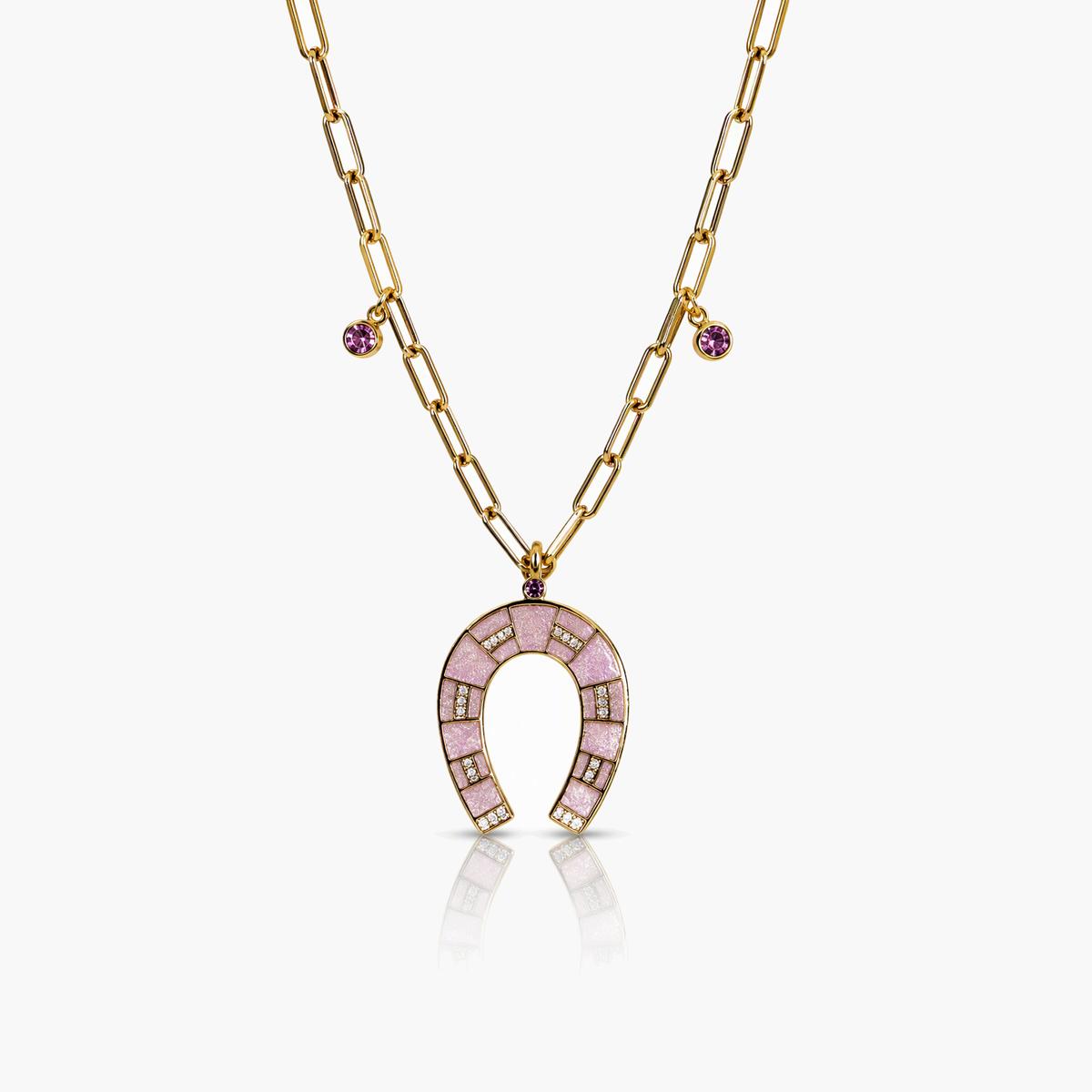 Trendy Horseshoe Pendant Necklace