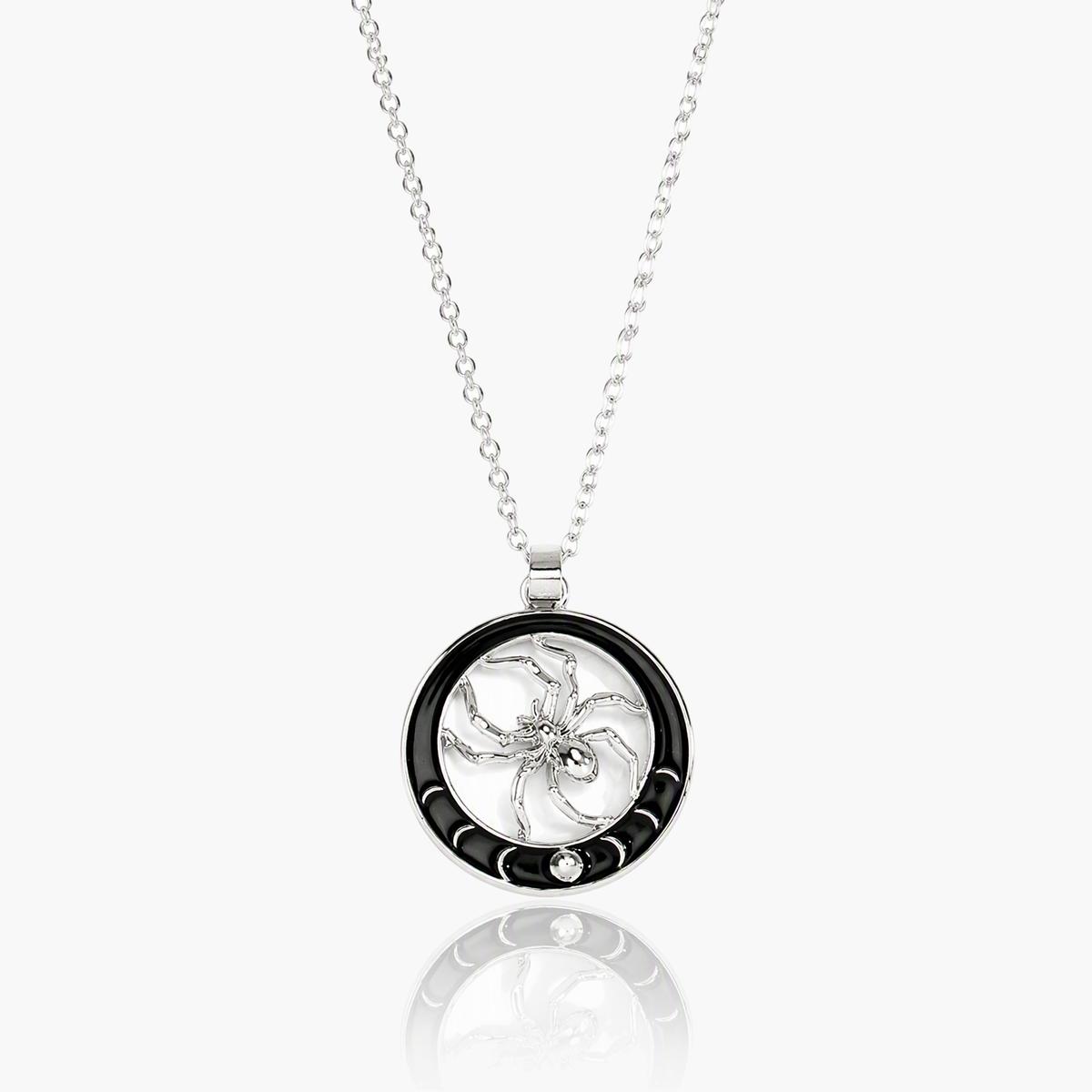 Gothic Skeleton Hands Heart Necklace