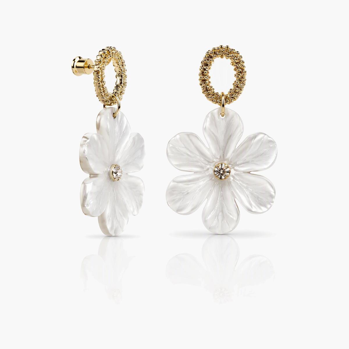 Elegant Flower Drop Earrings
