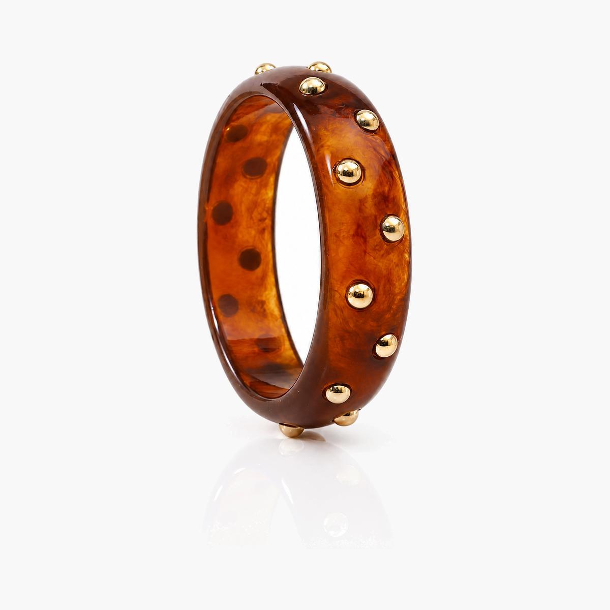 Trendy Gold Stud Bangle