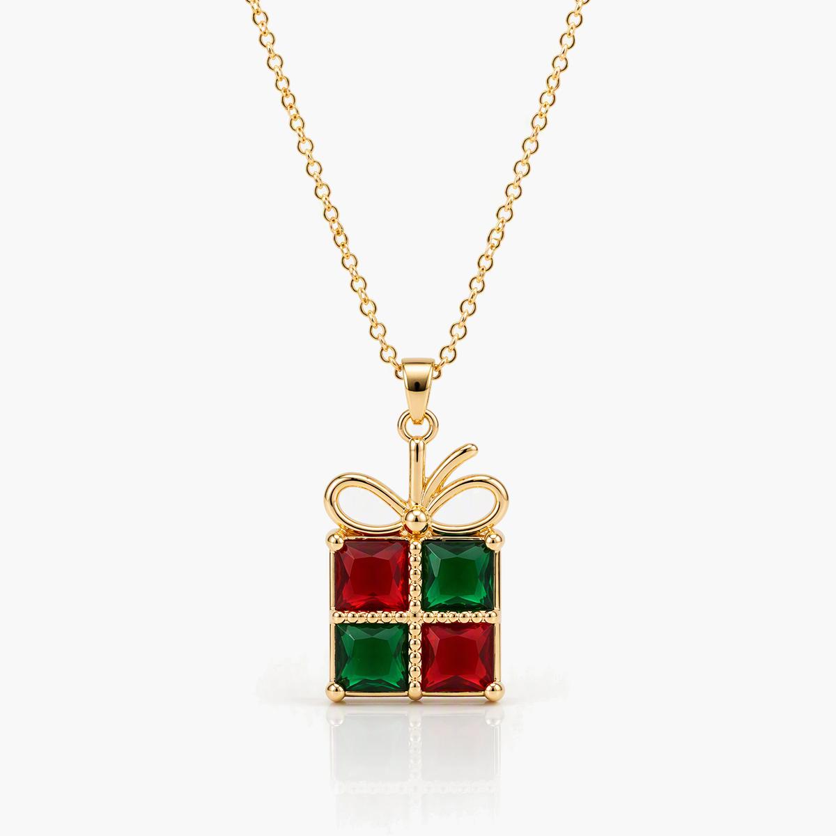 Cute Gift Box Pendant Necklace