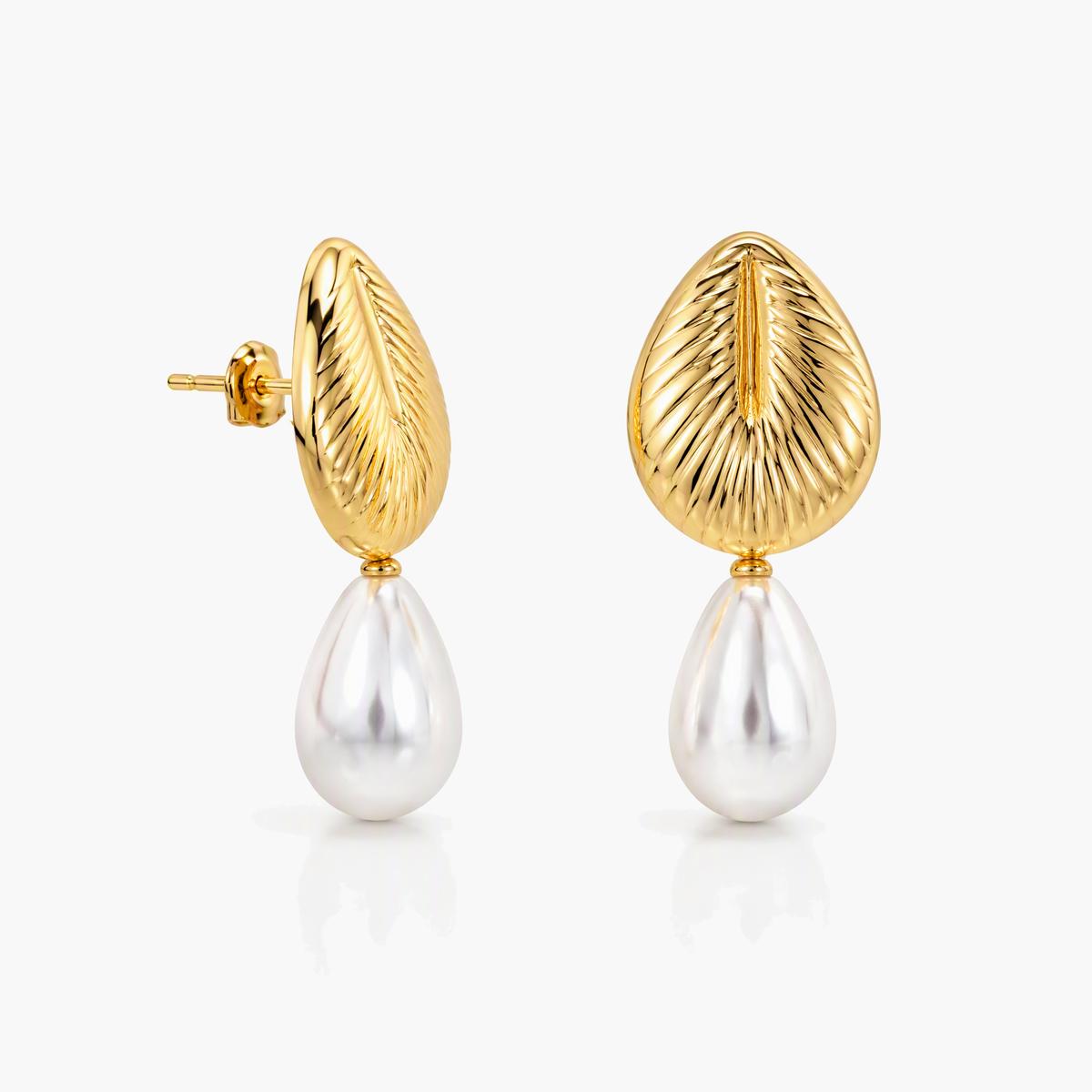 Leaf Branch Drop Earrings
