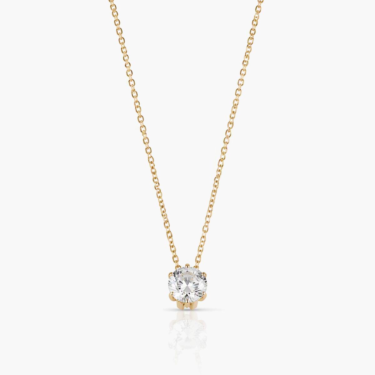 Dainty Single Stone Necklace