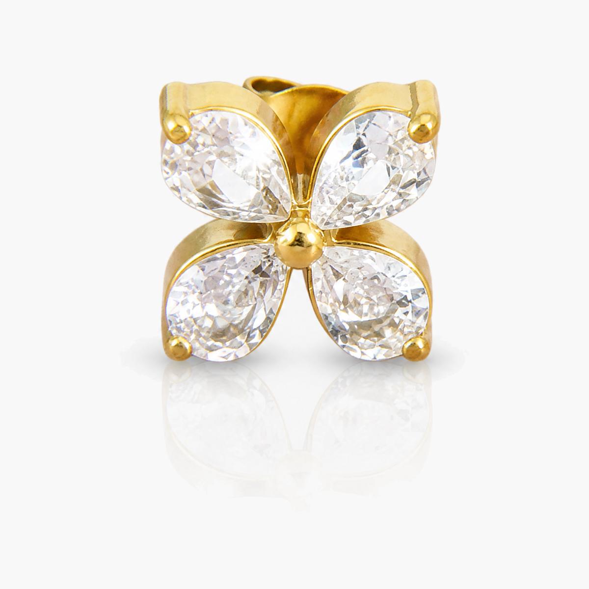 Four-Leaf Clover Stud Earrings