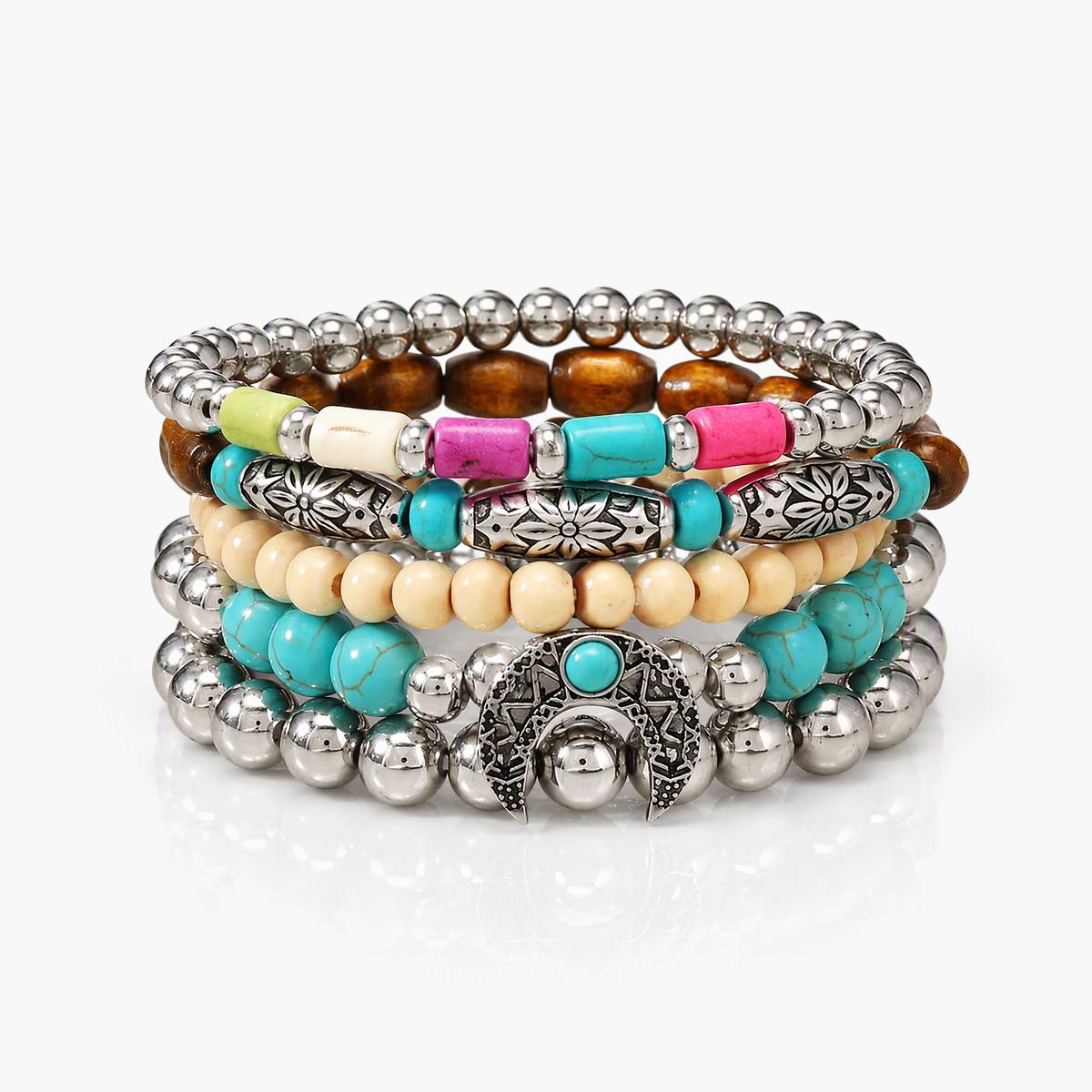 Boho Layered Beaded Bracelet