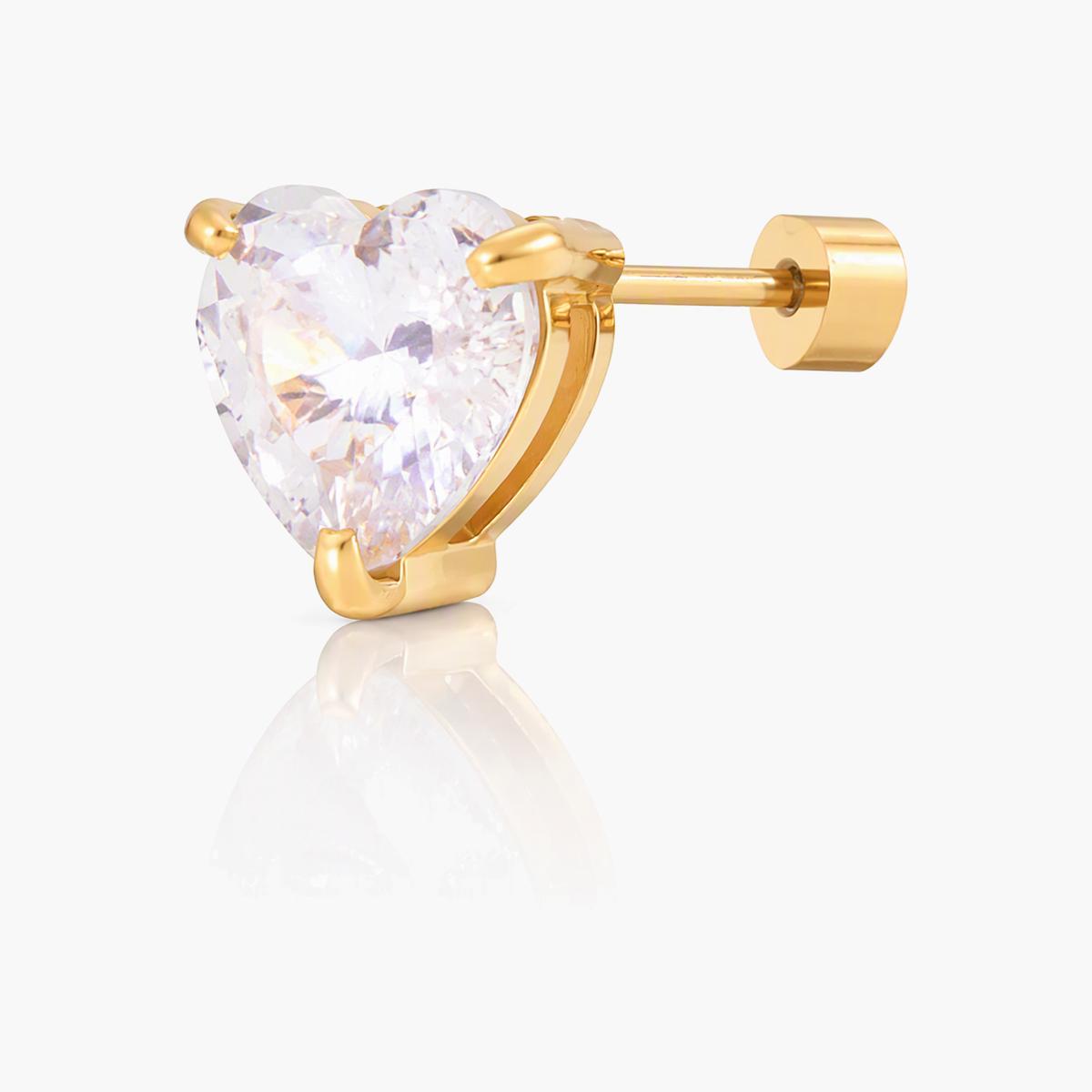 Dainty Heart Stud Earrings