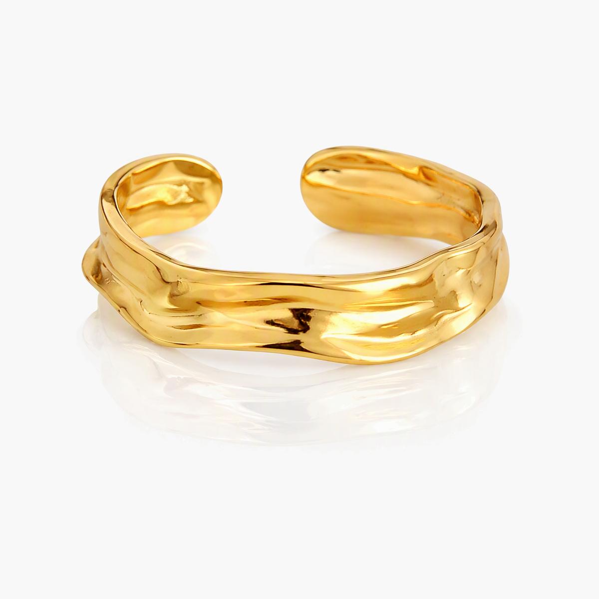 Minimalist Irregular Open Cuff Ring