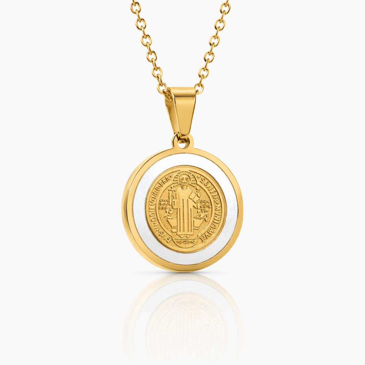 Elegant Oval Coin Pendant Necklace