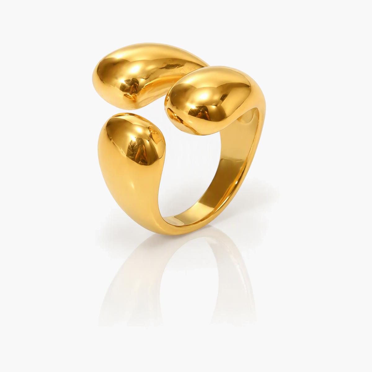 Trendy Geometric Open Ring