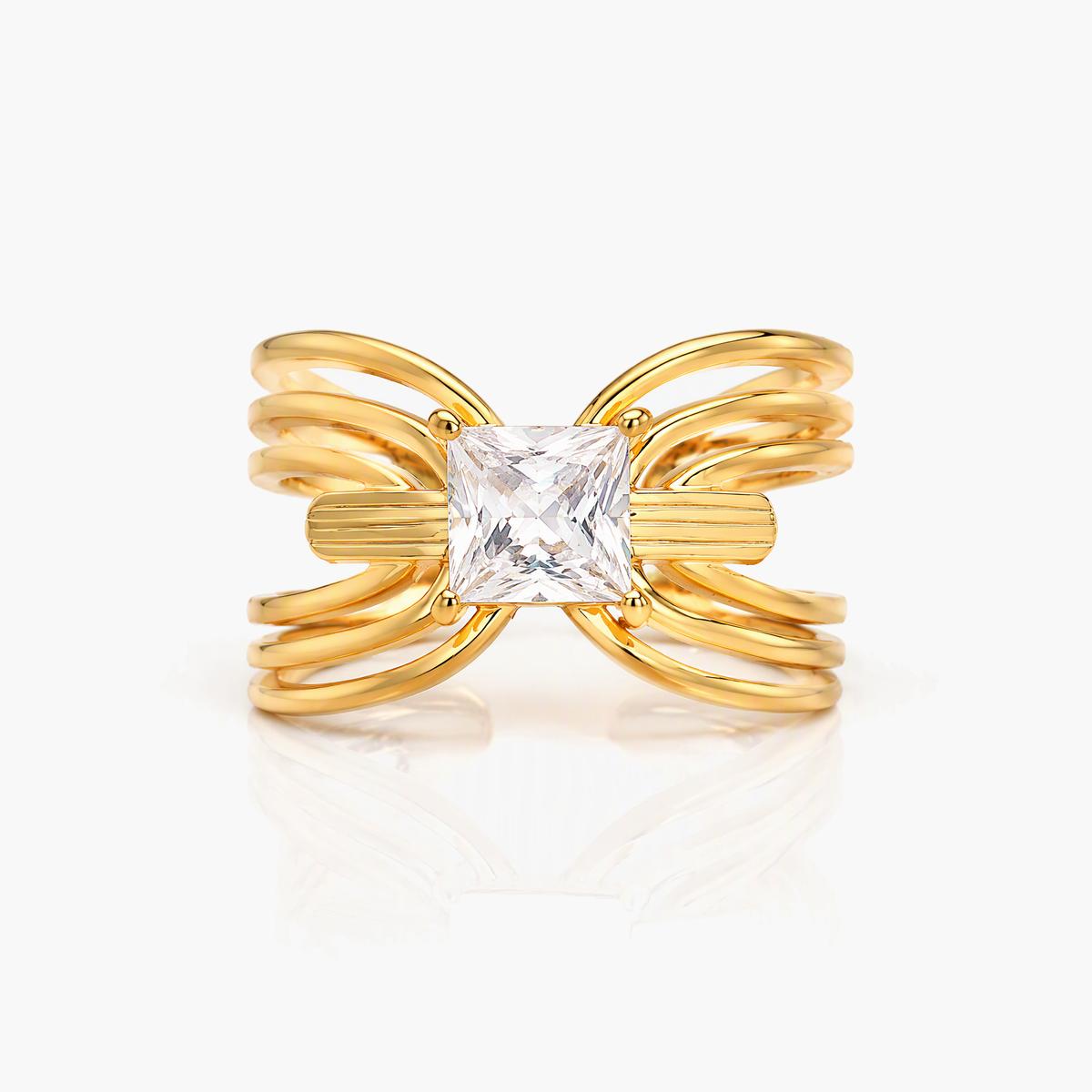 Trendy Irregular Oval Ring