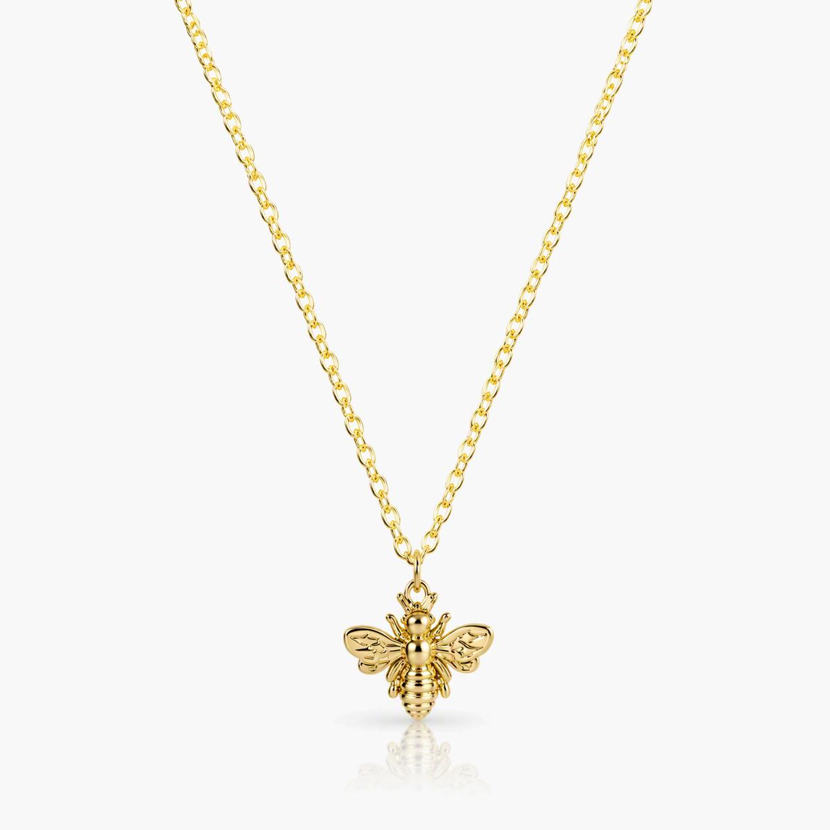 Dainty Bee Pendant Necklace