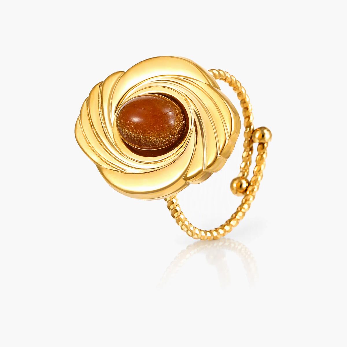Vintage Flower Sun Ring