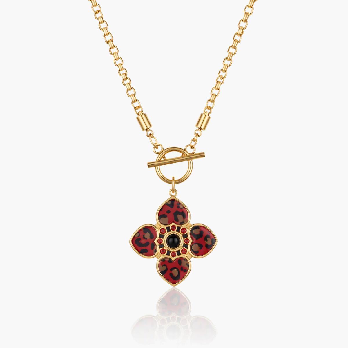 Trendy Four-Leaf Clover Pendant Necklace