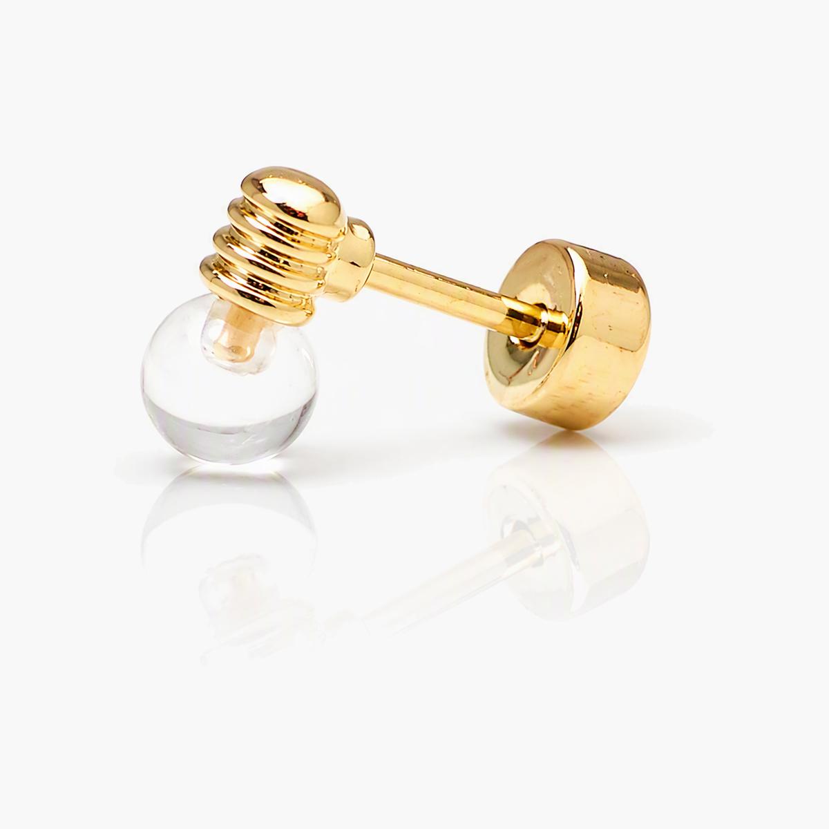 Dainty Flower Sphere Stud Earrings