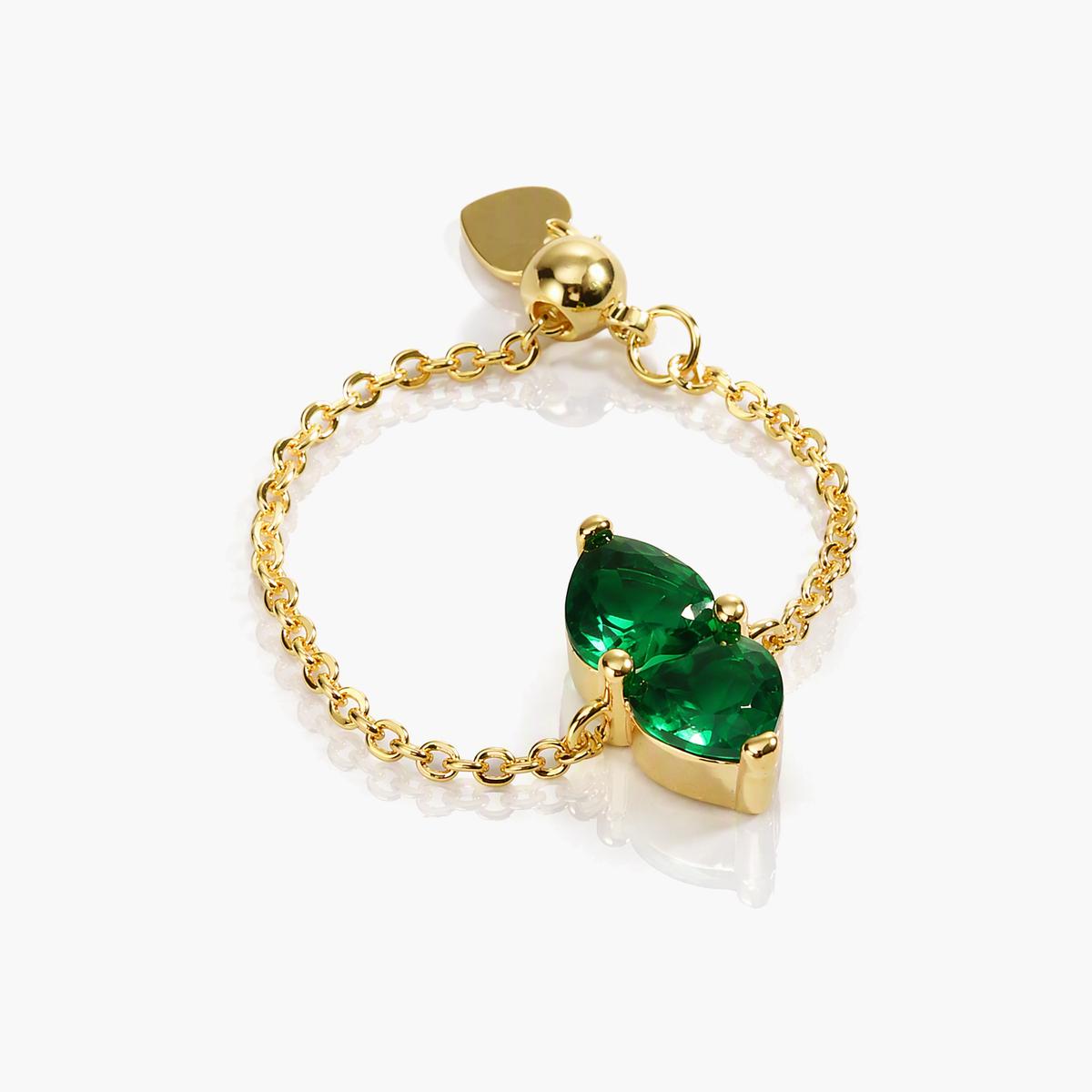 Dainty Double Heart Ring