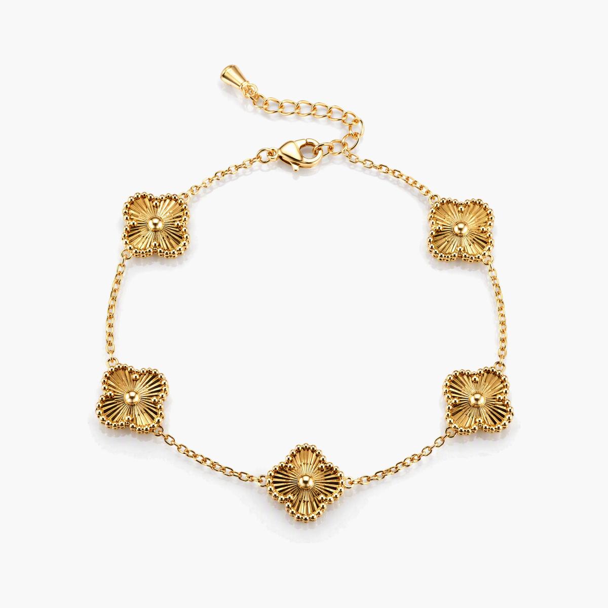Dainty Flower Chain Bracelet