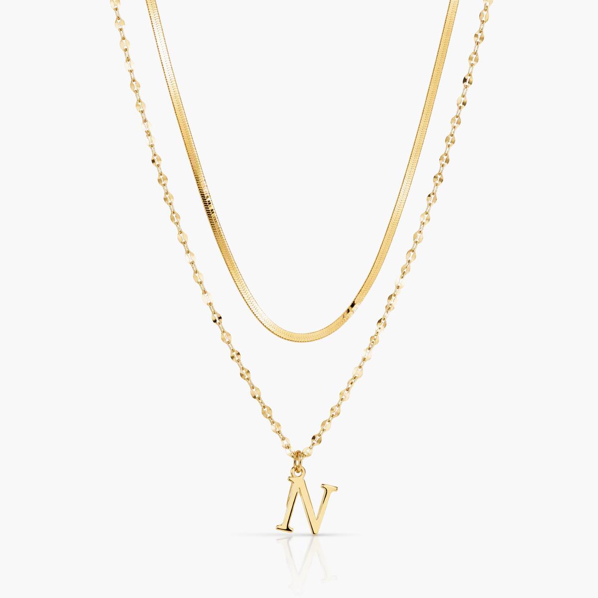 Dainty Letter Pendant Necklace