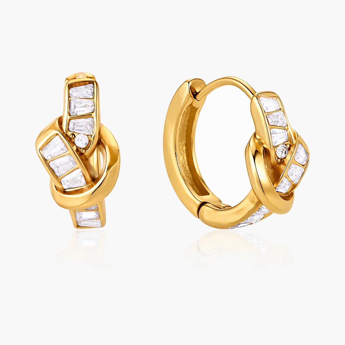 Love Knot Huggie Earrings