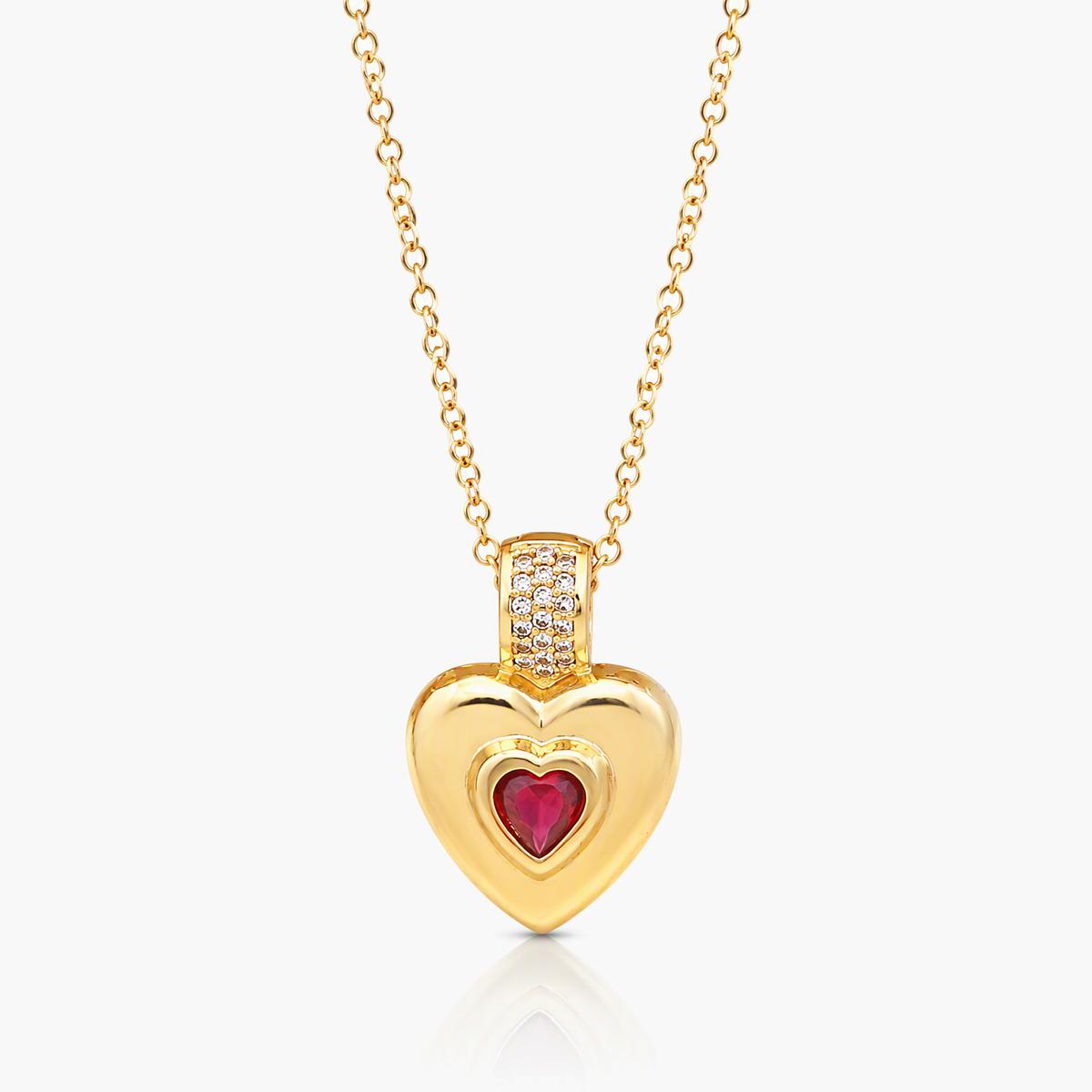 Sacred Heart Pendant Necklace