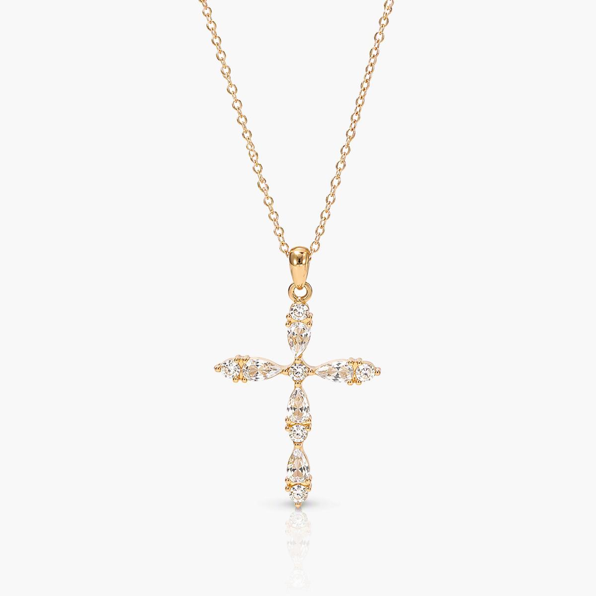 Elegant Cross Pendant Necklace