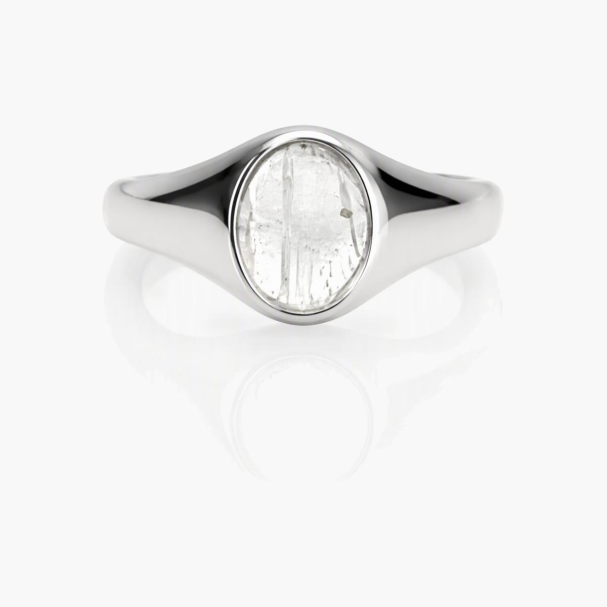 Minimalist Oval Signet Ring