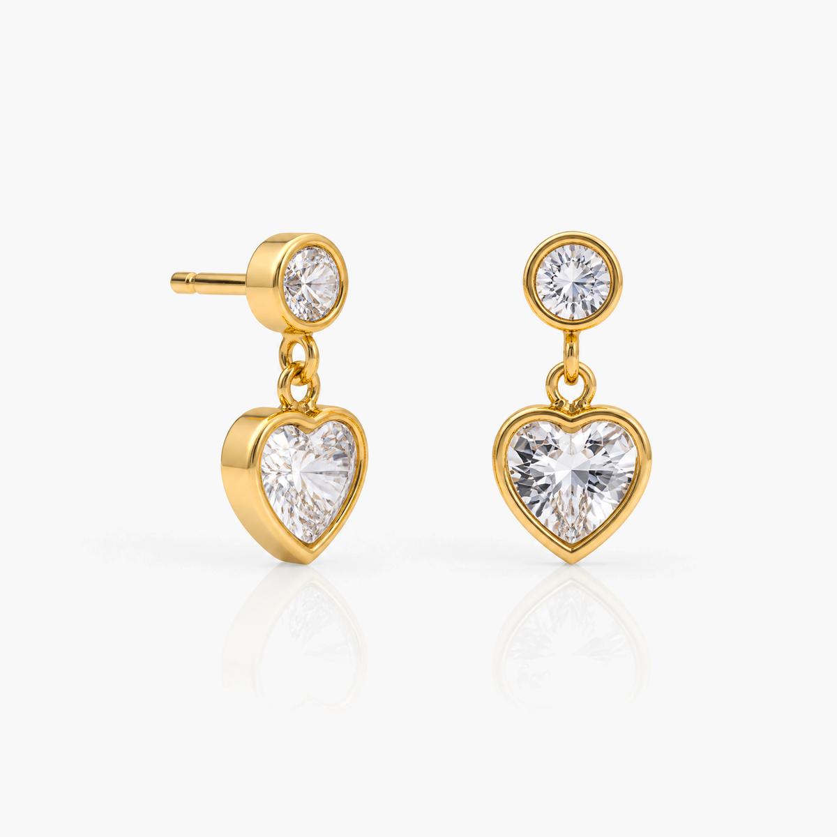 Cute Heart Drop Earrings