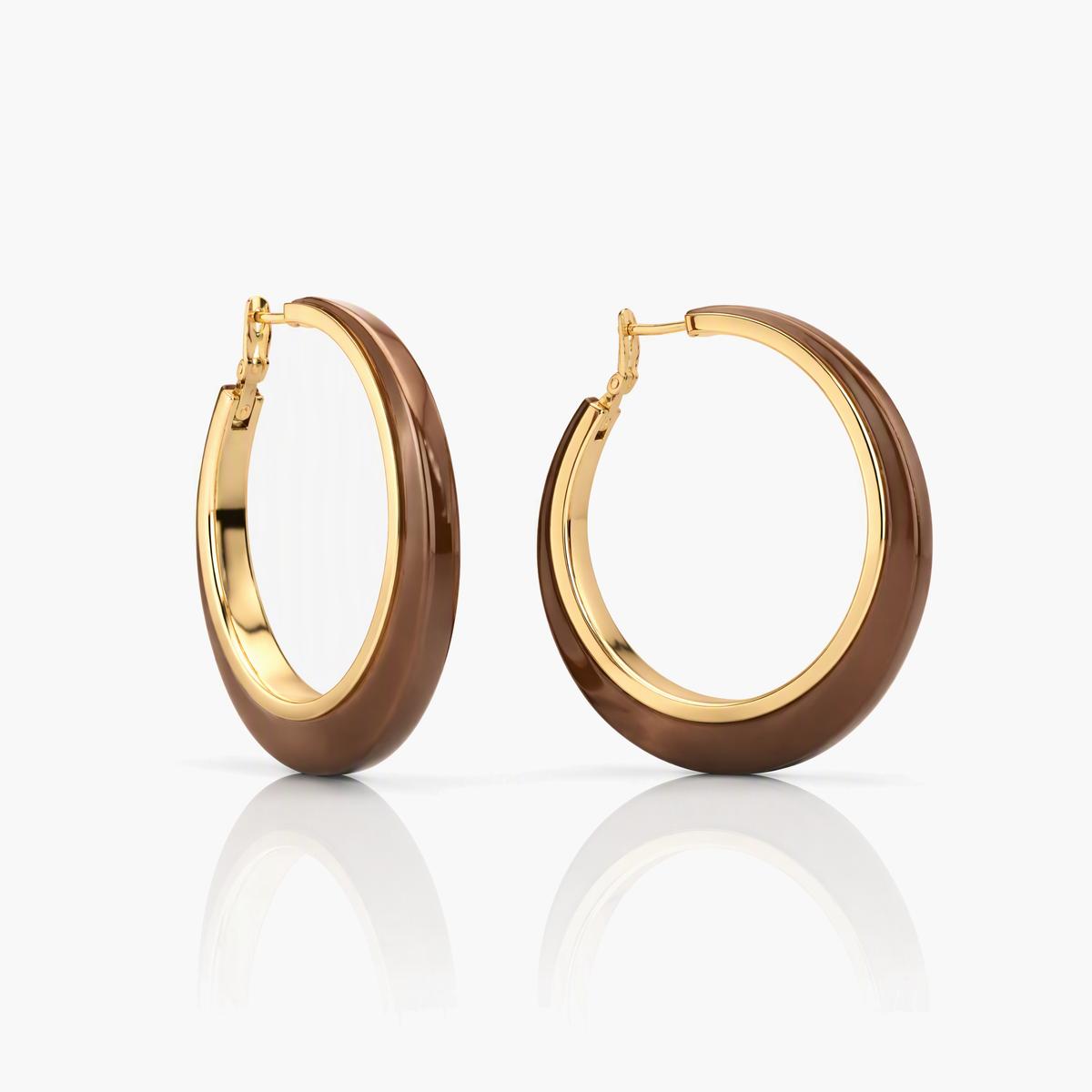 Chunky Thick Band Hoop Earrings