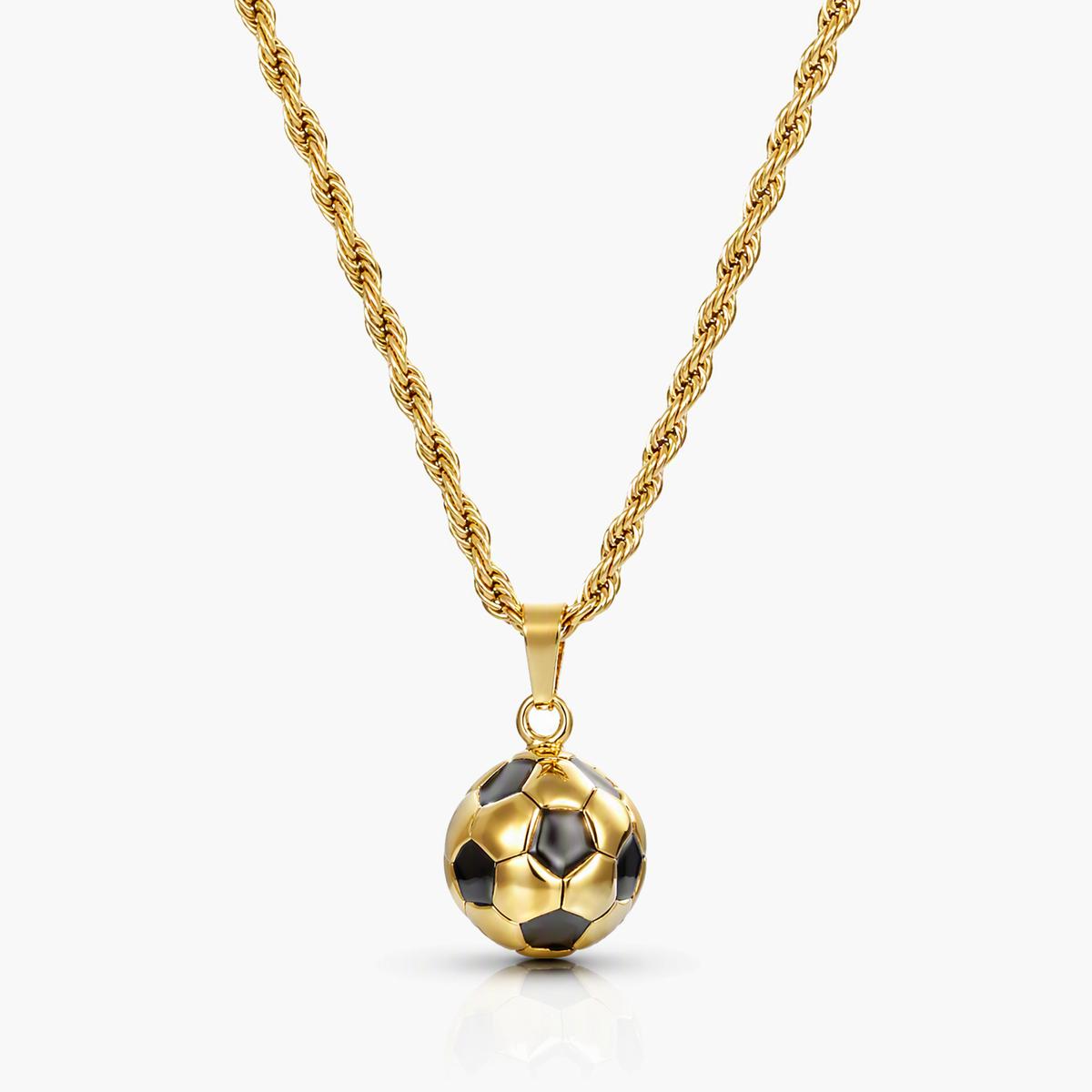 Soccer Ball Pendant Necklace