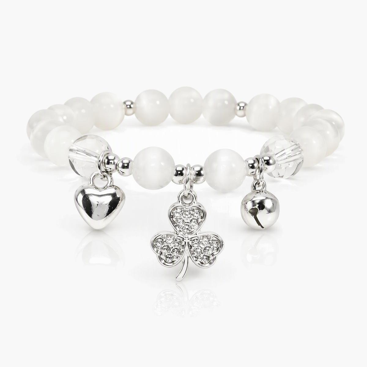 Four-Leaf Clover Charm Bracelet