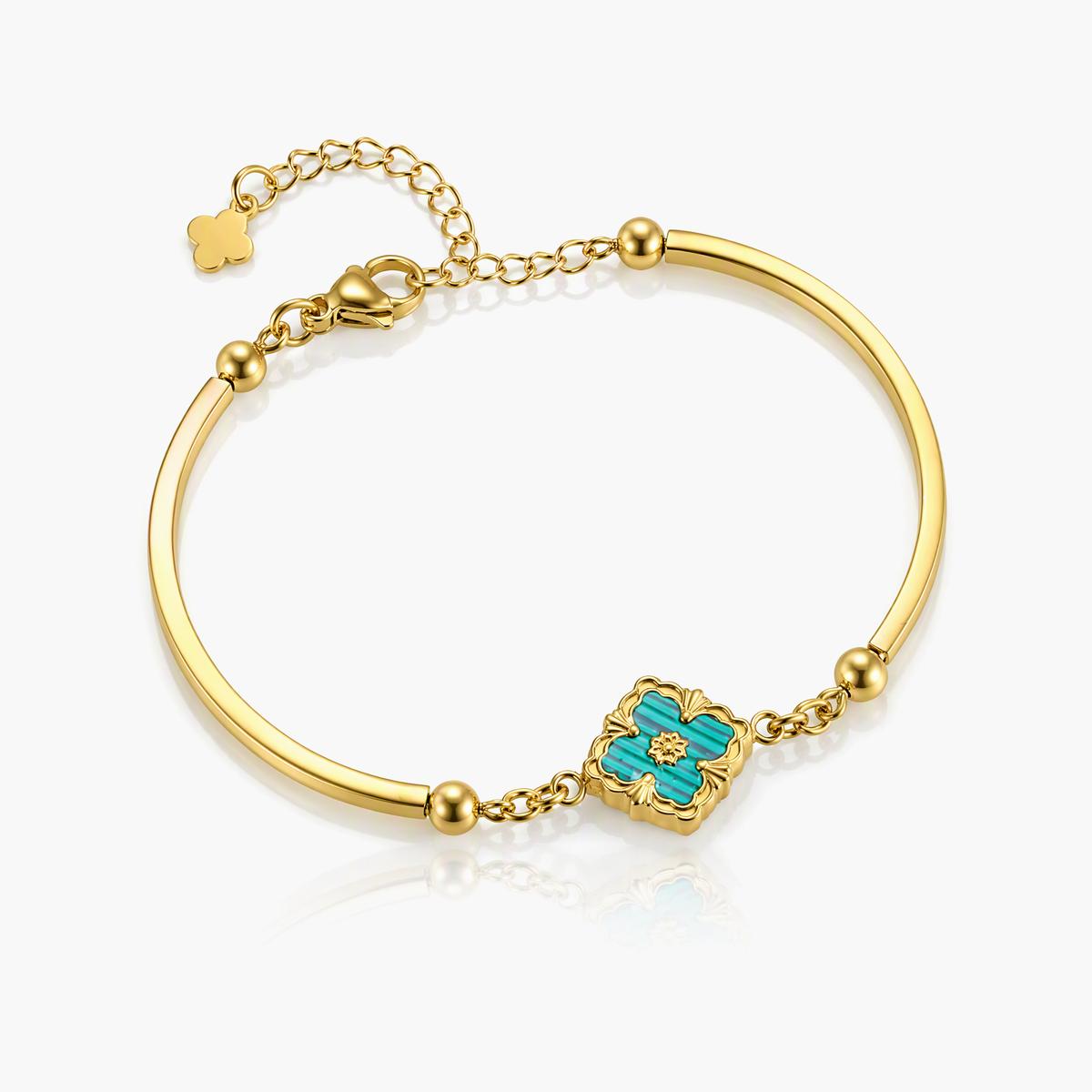 Four-Leaf Clover Bangle