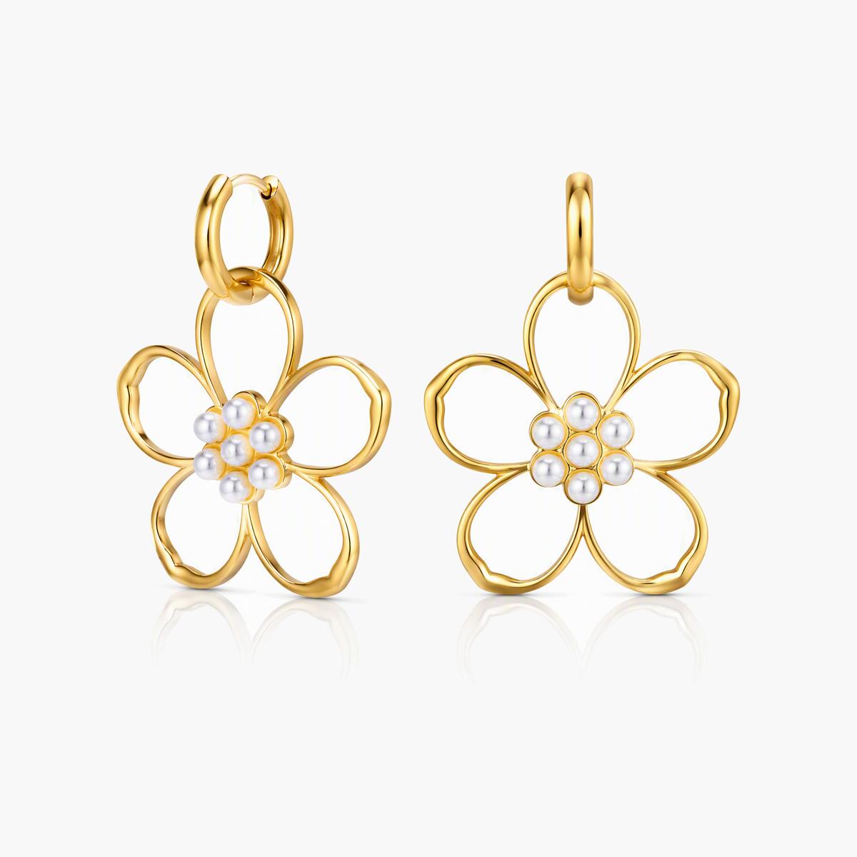 Cute Flower Drop Earrings