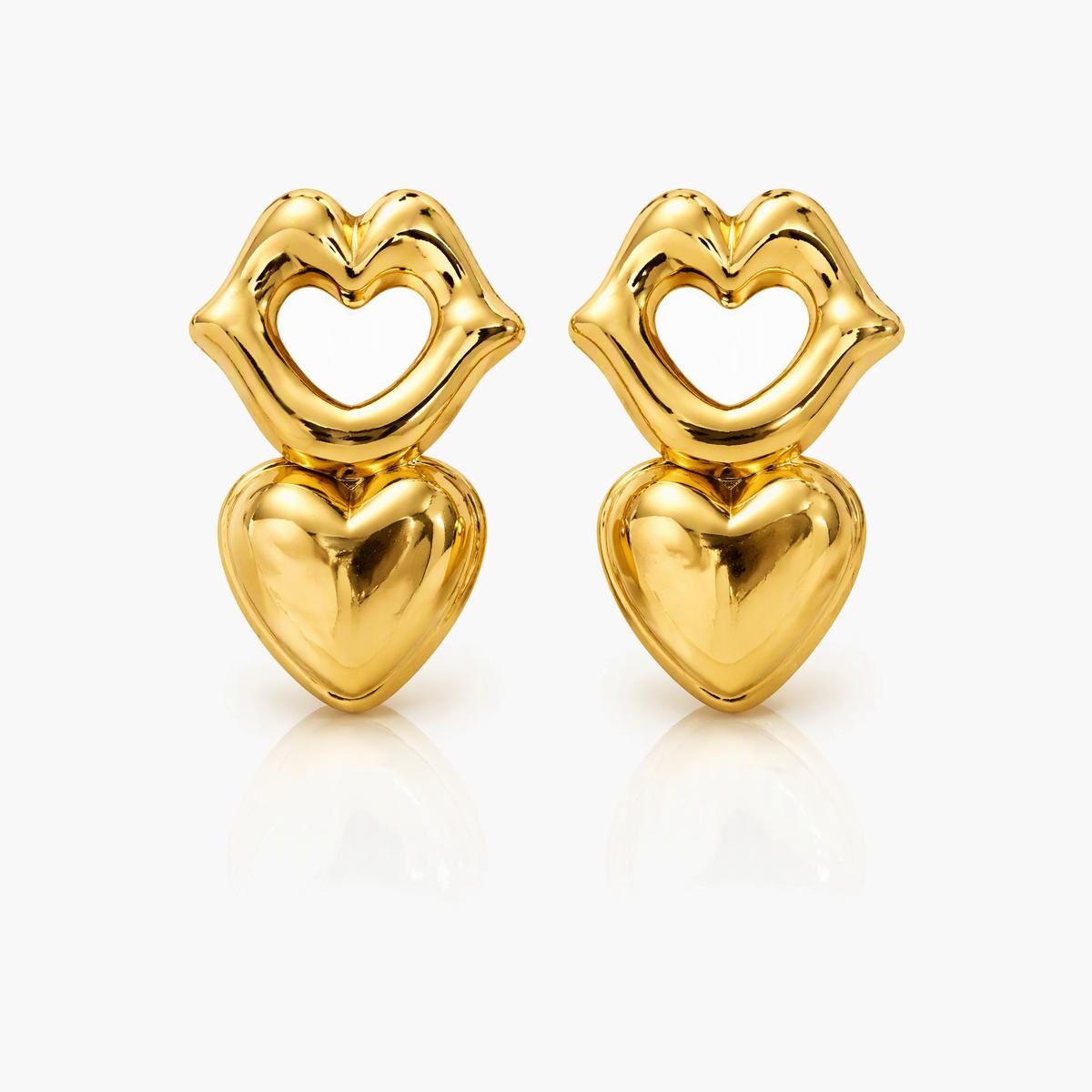 Trendy Mixed Motif Stud Earrings
