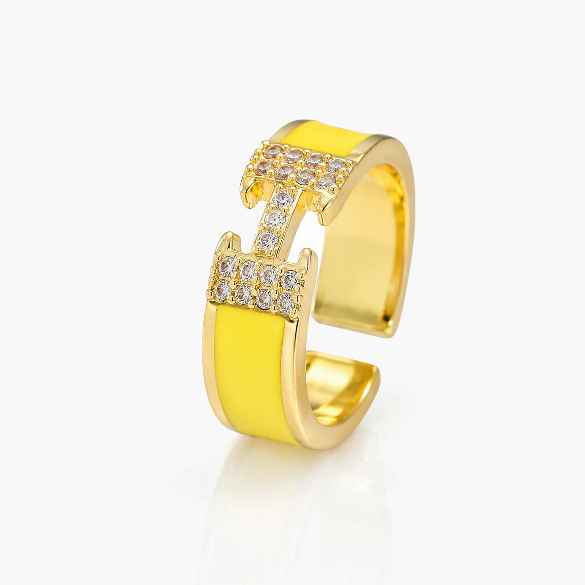 Trendy H-Shape Ring