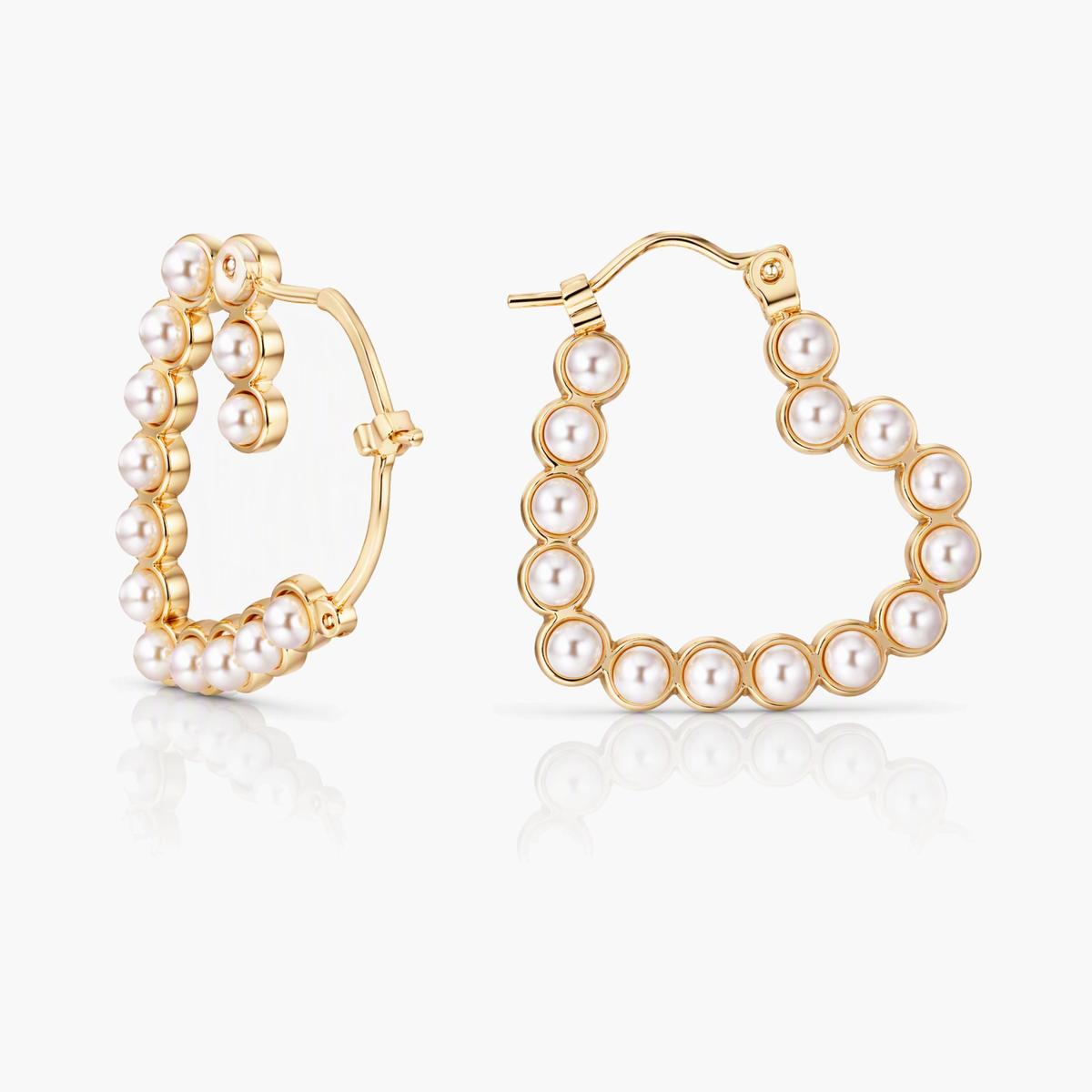 Pearl Hoop Earrings