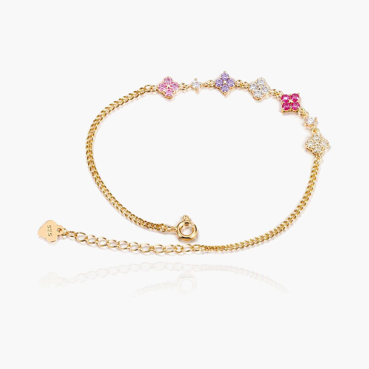 Dainty Four-Leaf Clover Bracelet