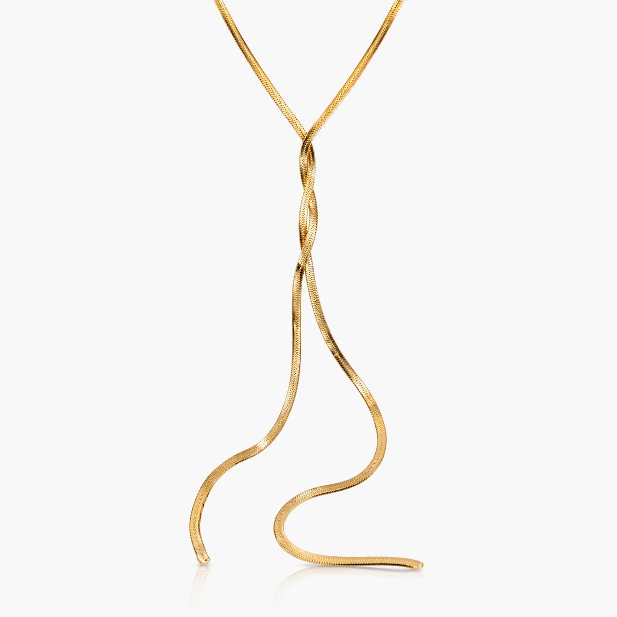 Elegant Twisted Snake Chain Necklace