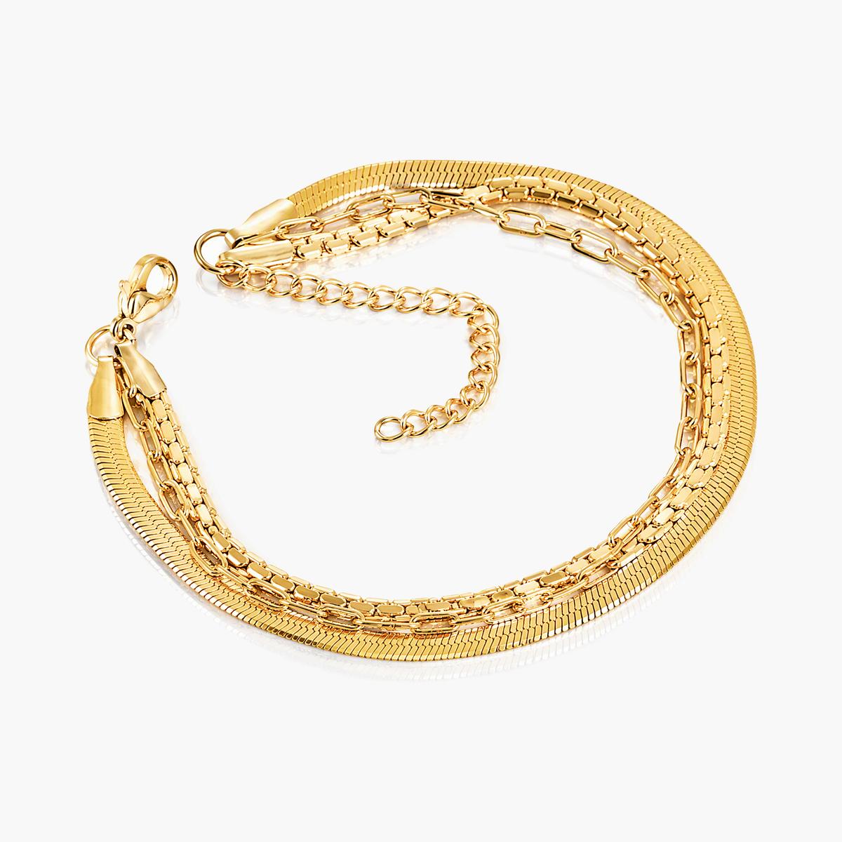 Trendy Mixed Chain Link Bracelet