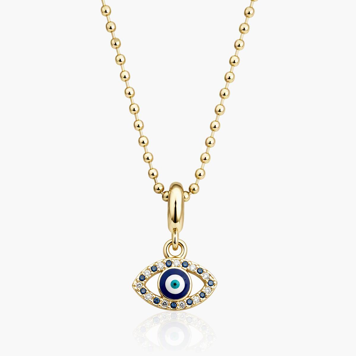 Trendy Evil Eye Charm Necklace