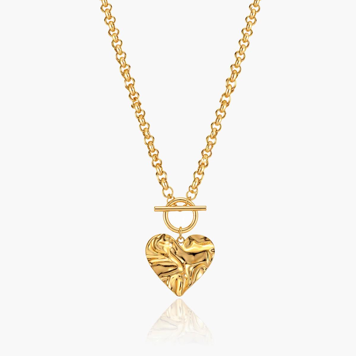 Trendy Heart Charm Necklace