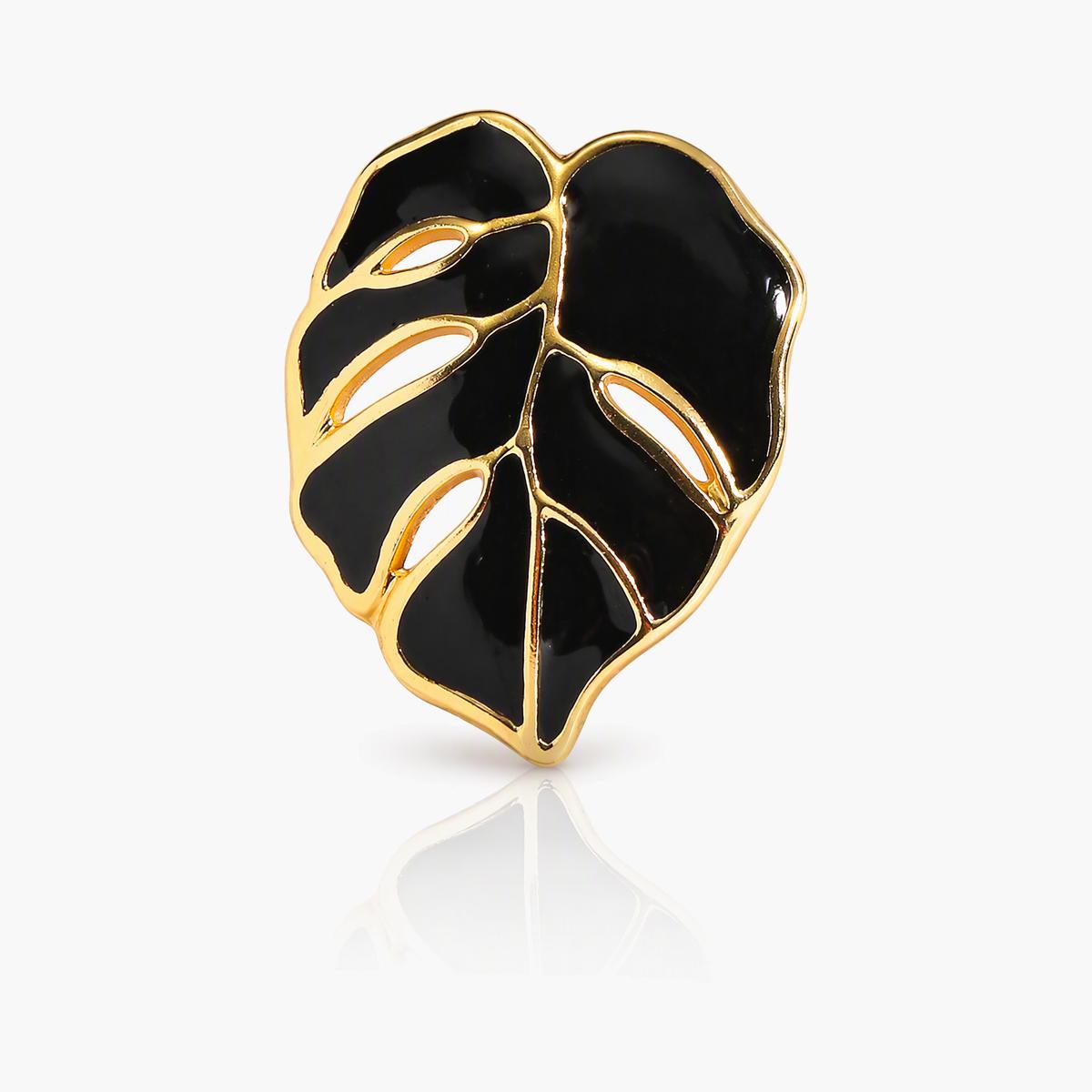 Trendy Monstera Leaf Stud Earrings