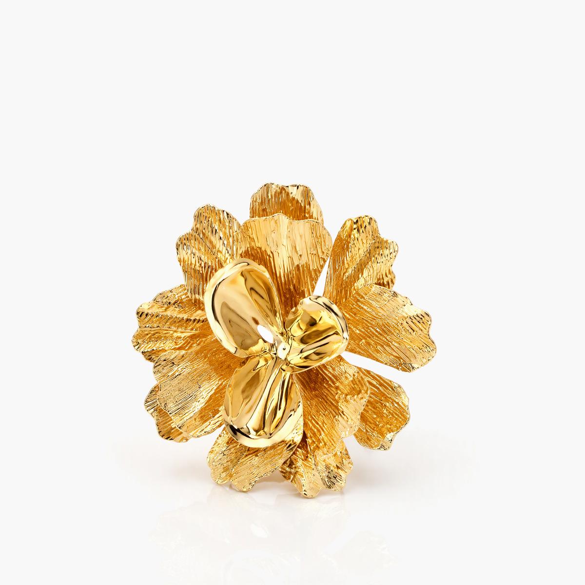 Textured Flower Stud Earrings
