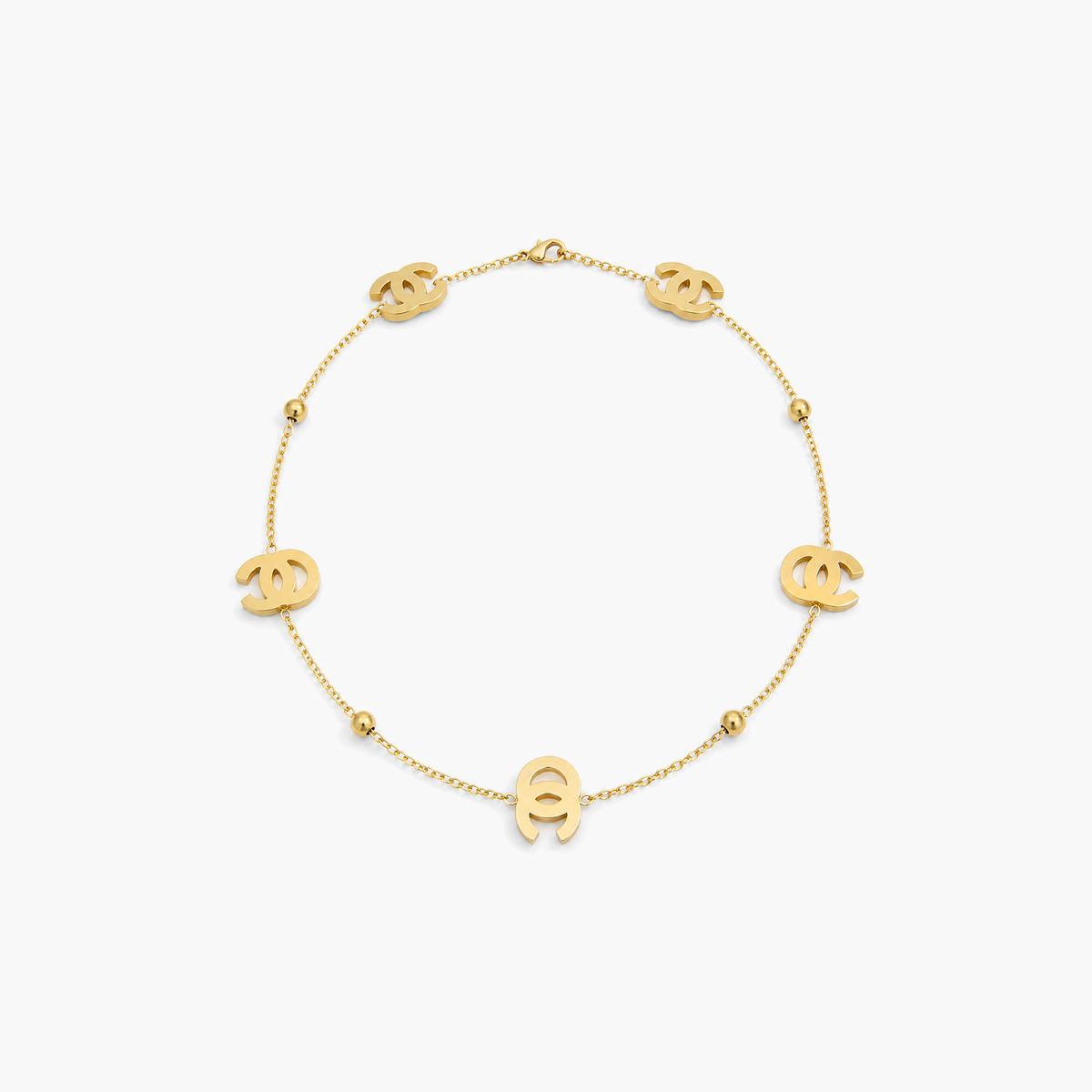 Dainty Interlocking C Logo Necklace