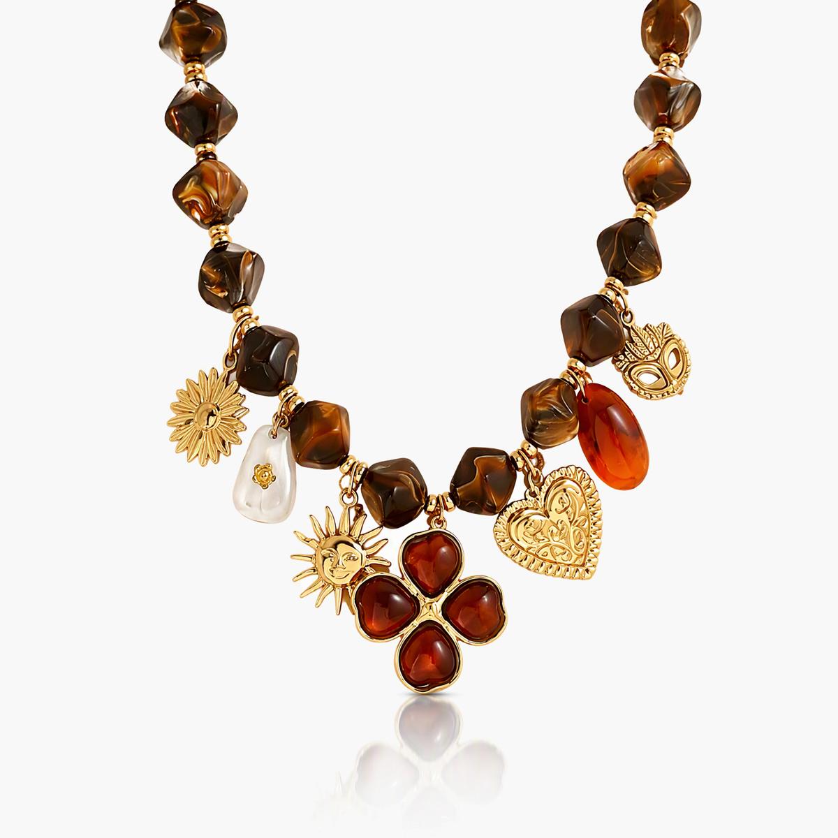 Boho Four-Leaf Clover Necklace