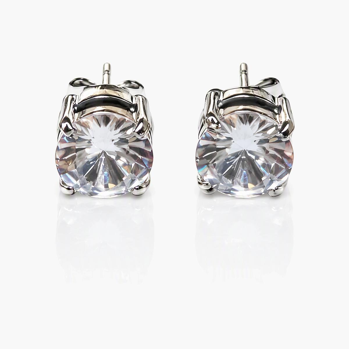 Minimalist Single Stone Stud Earrings