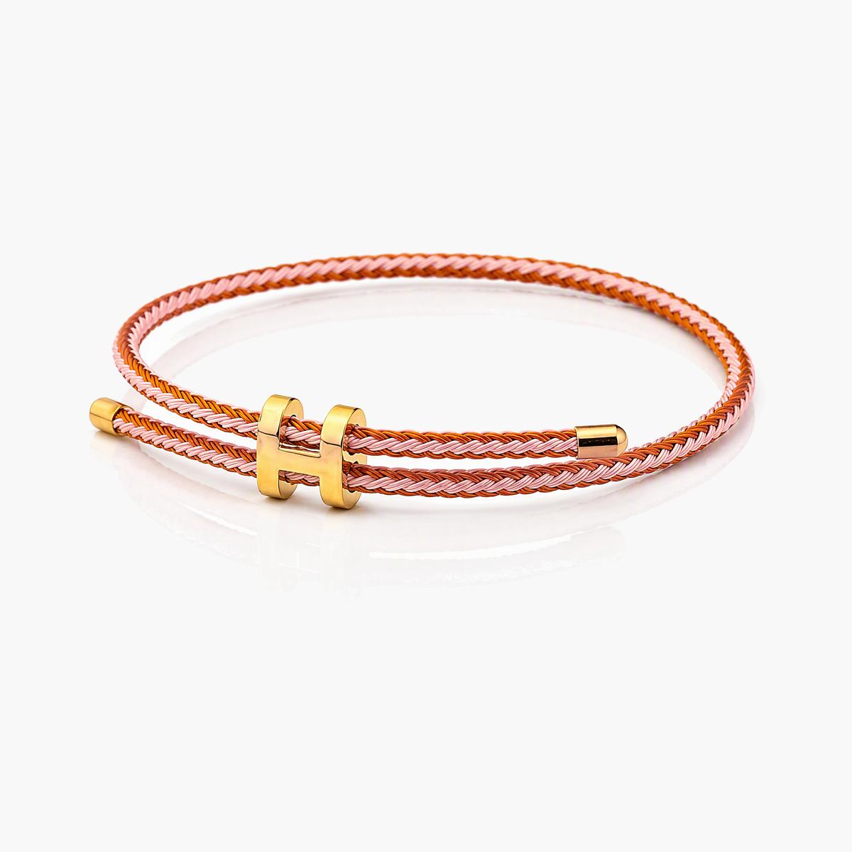 Trendy H Buckle Braided Bracelet