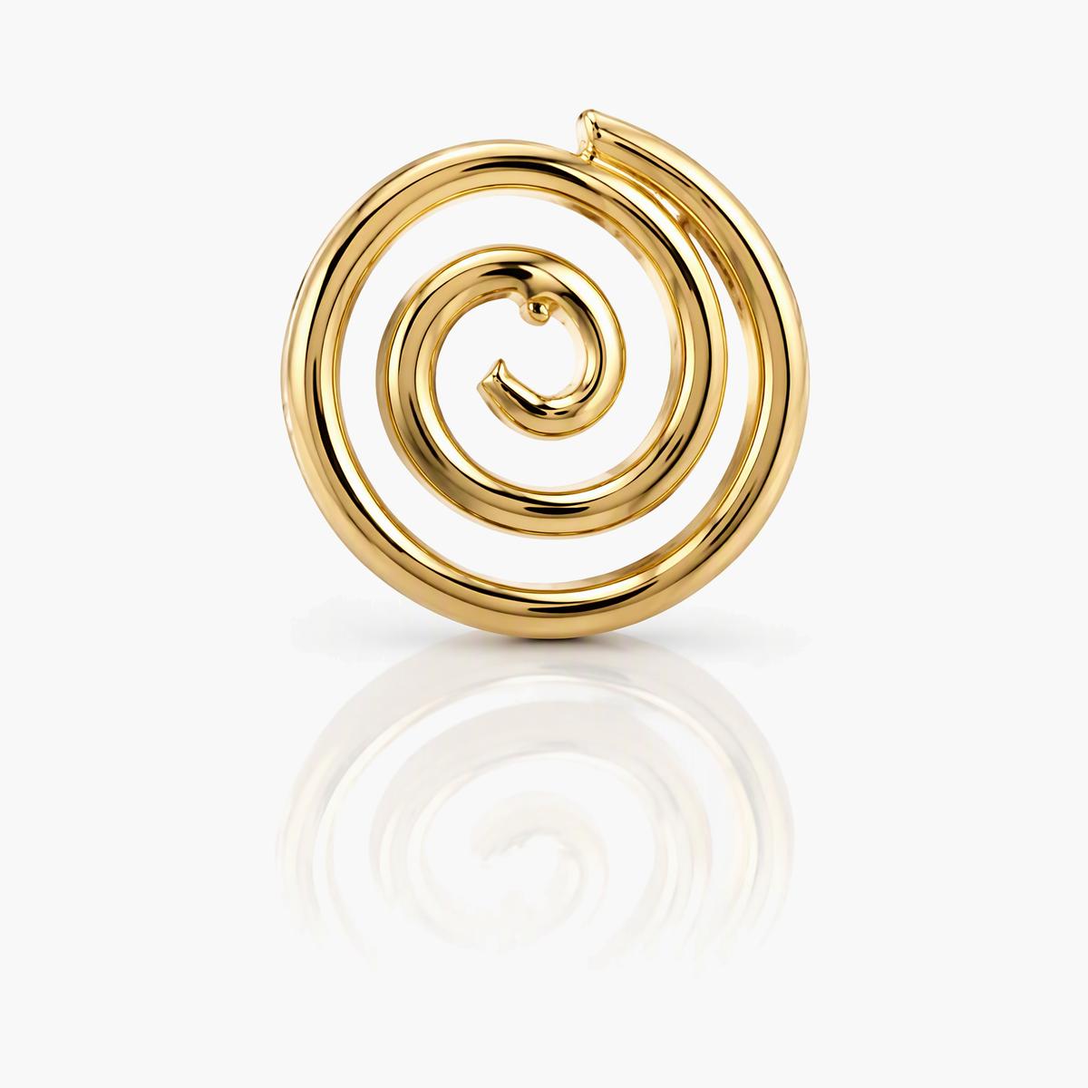 Minimalist Spiral Stud Earrings