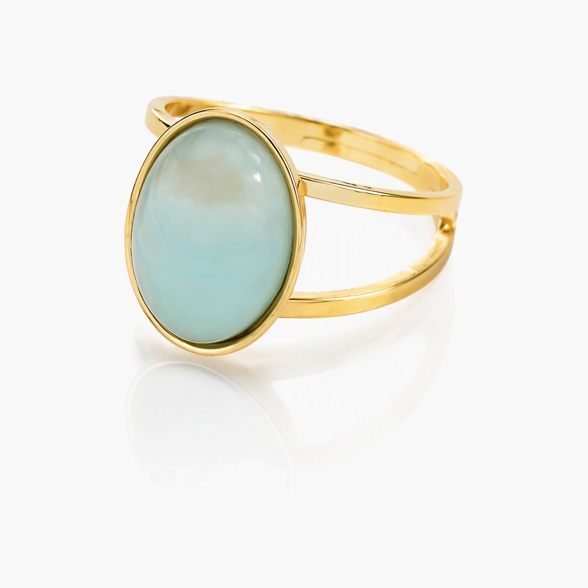 Elegant Oval Split Shank Ring